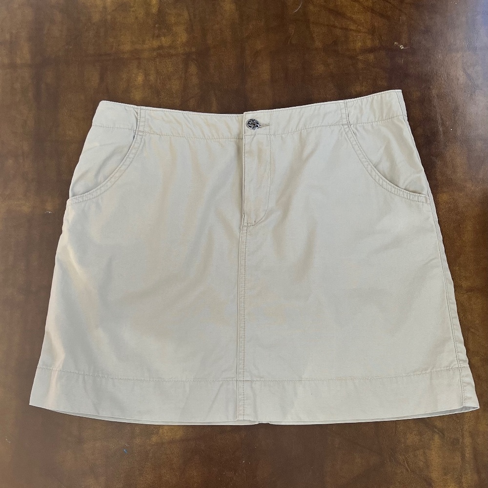 Mavi Beige Khaki Cotton Skirt